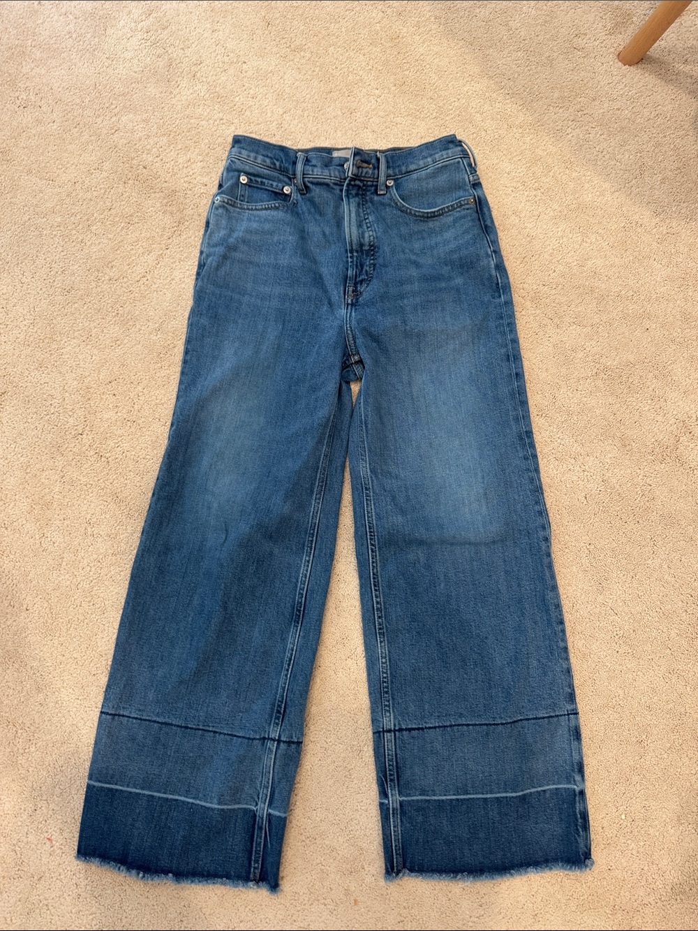 Everlane Men's Bootcut Jeans in Blue Denim